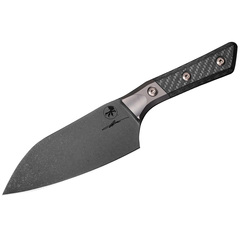 Фото Кухонный нож поварской Сантоку Microtech Santoku Knife 15.2 см, сталь M390MK, рукоять карбон/титан