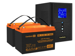 Комплект Exegate SineTower SZ-1000.LCD.AVR.2SH.1C13.USB
