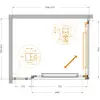 Cezares LUX-AH-FS-11-100/80-C-CR Душевой уголок