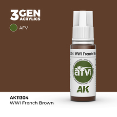 Акриловая краска WWI French Brown 3GEN AFV, 18мл