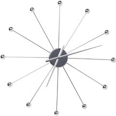 Часы настенные Like Umbrella Balls «Зонтик с шарами», Хром