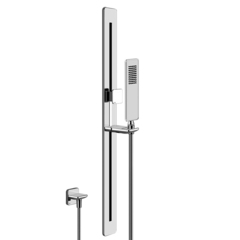 Gessi iSpa 41142#031 Душевая штанга с ручным душем и выводом воды из стены, цвет: хром фото