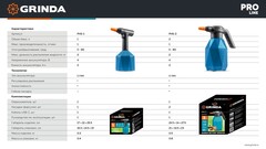 GRINDA 2 л, аккумуляторный опрыскиватель, PROLine (PHS-2)