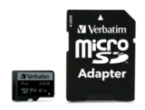 Карта памяти Verbatim Pro microSDXC 64GB UHS-I U3 V30, R/W 90/45 МБ/с с адаптером