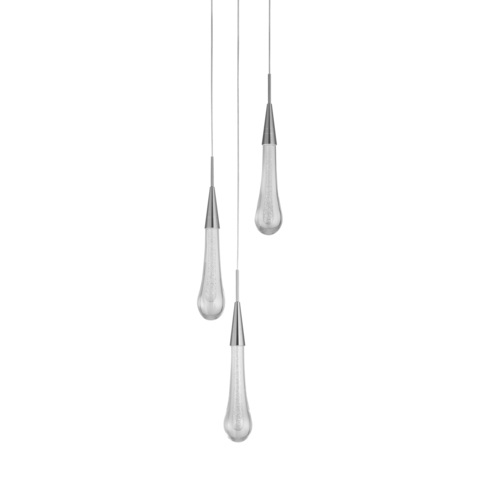 Фото: Подвесной светильник Pour 3A satin nickel - основной вид