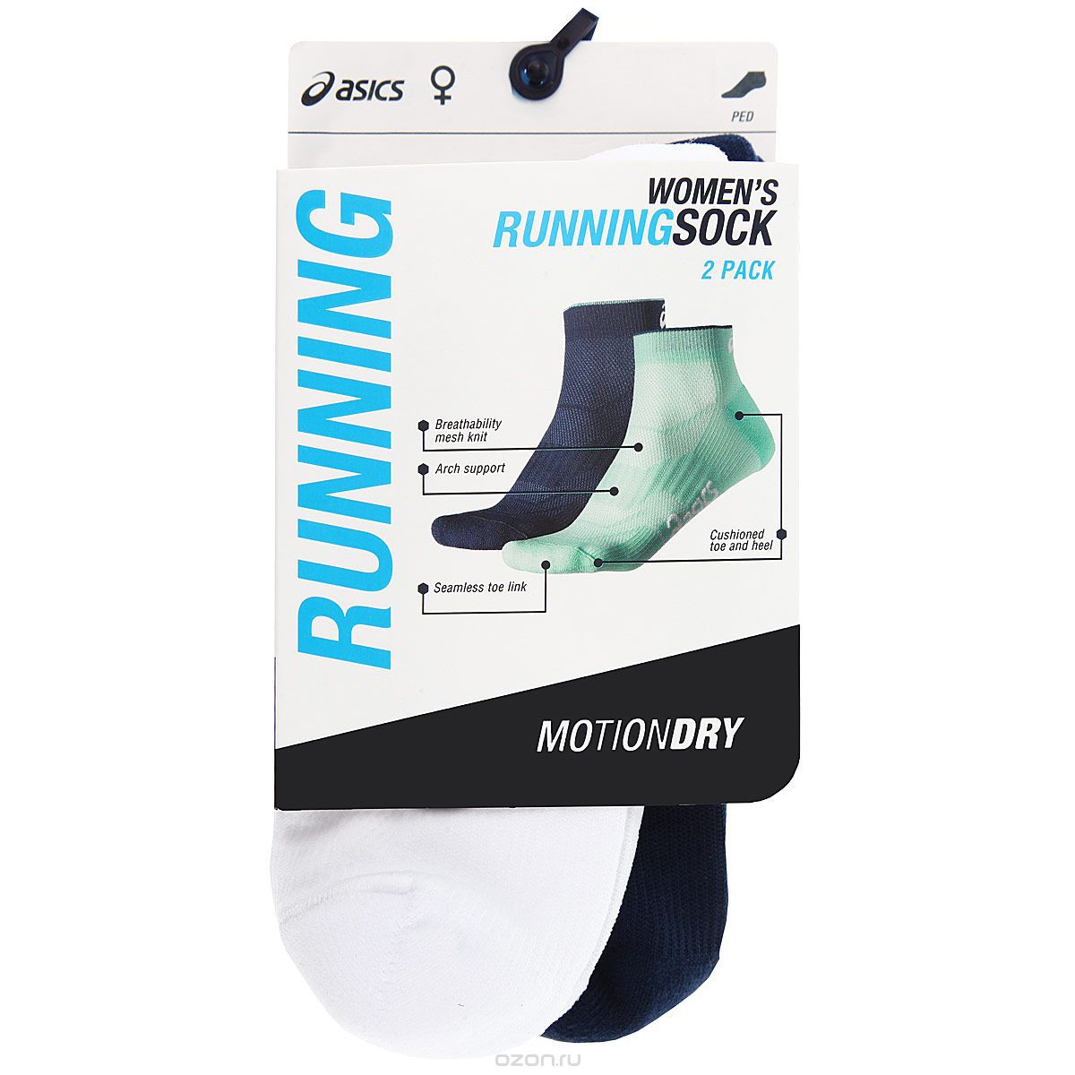 Беговые женские носки Asics 2PPK Running (4002) - 2