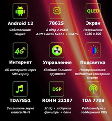 Магнитола Winca 10 дюймов Android 12 4/64,6/128GB,8/256GB QLED DSP 4G модель S-900-10-64
