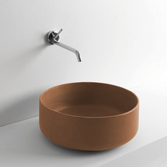 ArtCeram Cognac COL001 19 00 OMBRA BRUCIATA Раковина накладная, цвет: коричневый фото