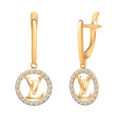 21158-sergi-iz-zolota-585-proby-s-kruglymi-podveskami-s-logo-lv