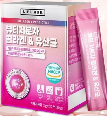 Коллаген и пробиотики для красоты кожи и гармонии кишечника LIFE HUB