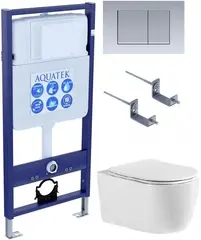 Aquatek Европа SET AQUATEK ЕВРОПА CMP011 Инсталляция с унитазом и клавишей фото