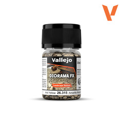 Средство для оформления подставок Vallejo серии Texture Arid Yellow 2-5 mm