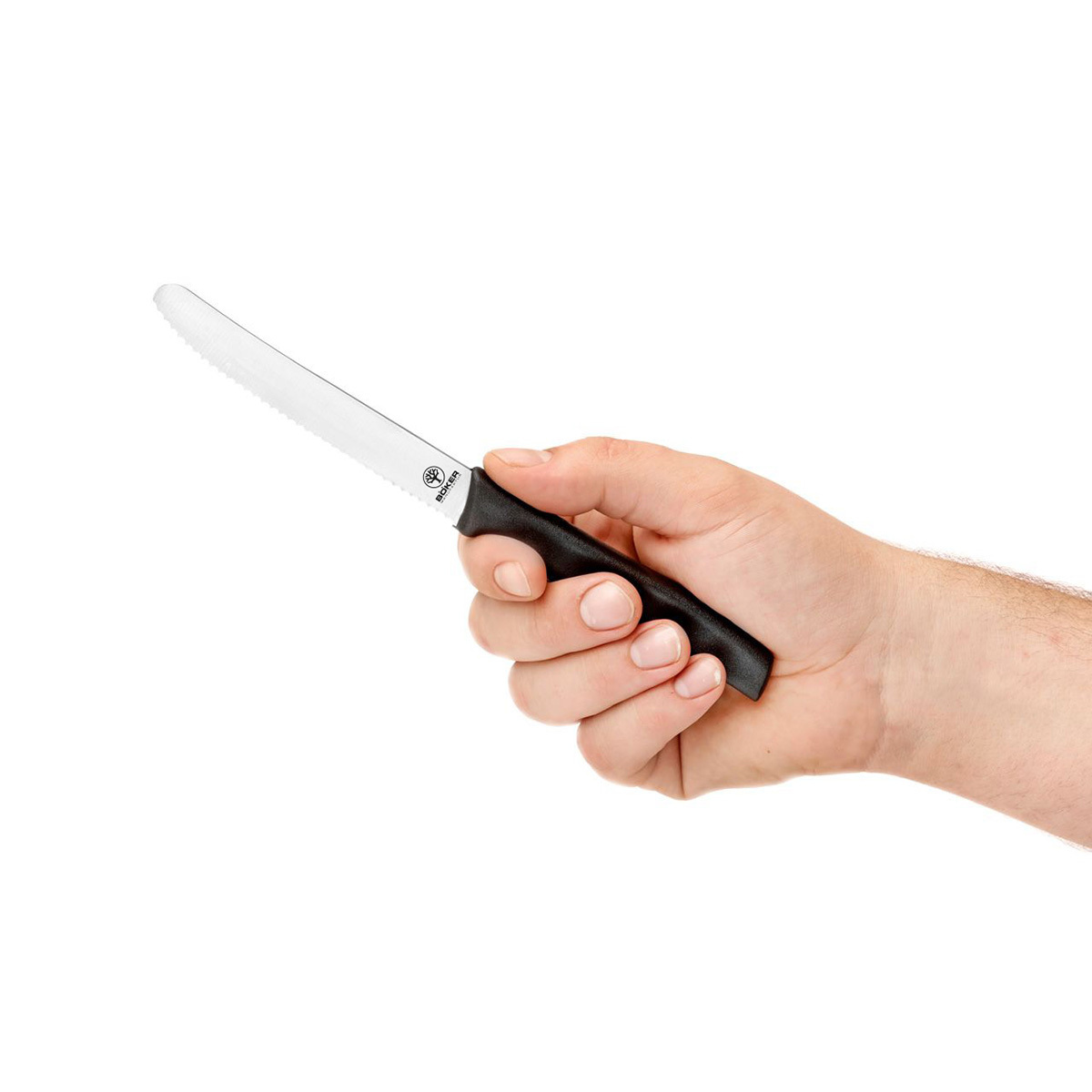 Кухонный нож Boker Sandwich Knife Black 105 мм, нержавеющая сталь, рукоять ABS-пластик, черный