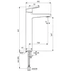 Ideal Standard Ceraplan Vessel BD236XG Смеситель для раковины без донного клапана