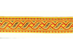 Тесьма жаккард с метанитом, с1857, рис. 9006, ш. 2,2 см
