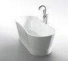 BelBagno BB406-1650-730 Отдельностоящая акриловая ванна в комплекте со сливом-переливом, 165x72, цвет: белый