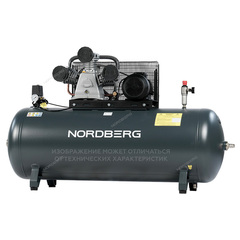 NORDBERG (NCP500/1000-16) Компрессор поршневой с ременной передачей 380В, ресивер 500л, 1000л/мин