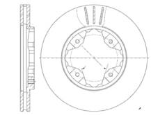 Диск тормозной вентилируемый G-brake  GR-02140