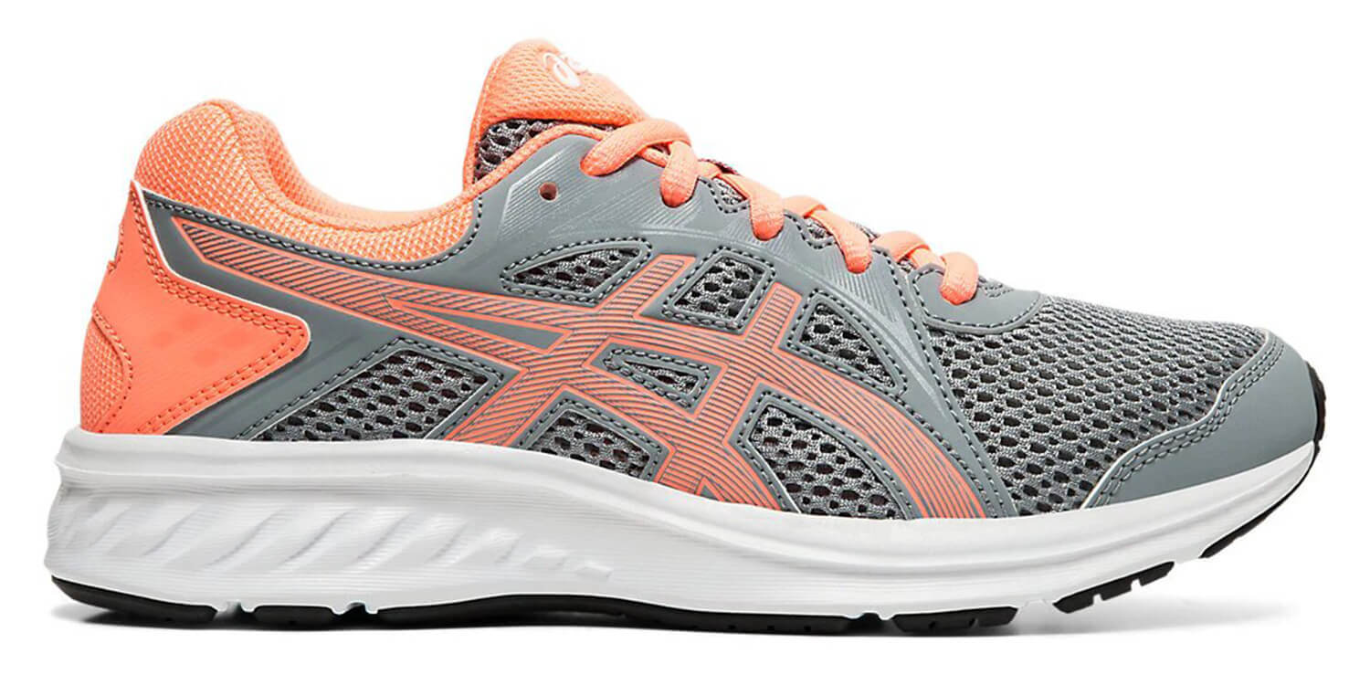Asics Jolt 2 Gs кроссовки для бега подростковые серые-коралловые