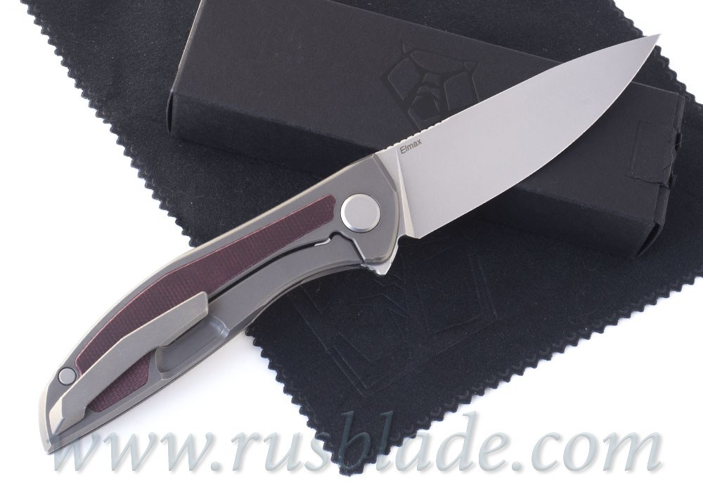 Shirogorov NeOn NL Elmax micarta maroon - фотография 