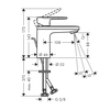 Hansgrohe Vernis Blend 71571000 Смеситель для раковины 100, сл.гар, Ц, хр