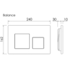 Ceramica Nova Balance/Square CN121002MB Система инсталляции для унитазов