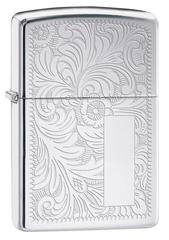 Фото Зажигалка ZIPPO Venetian® с покрытием High Polish Chrome, латунь/сталь, серебистая, 36x12x56 мм