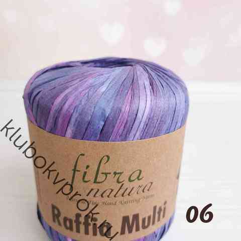 FIBRA NATURA RAFFIA MULTI 117-06, Фиолетовый