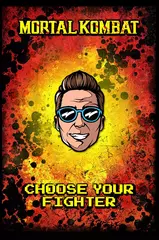 Металлический пин "Mortal Kombat: Johnny Cage"