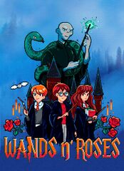 Открытка "Harry Potter: Wands N' Roses"