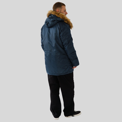 Парка Alpha Industries N-3B Slim Fit Slate Blue (Голубая)
