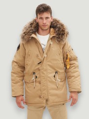 Куртка Аляска Oxford Nord Denali (бежевая - tiger eye)