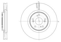Диск тормозной вентилируемый G-brake  GR-21076