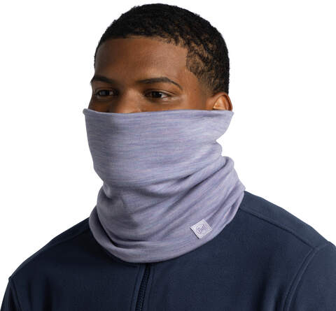 Картинка шарф-труба Buff Wool heavyweight Solid Iris - 2