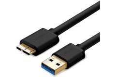 Кабель UGREEN US130 (10841) USB 3.0 A Male to Micro USB 3.0 Male Cable 1m - Black