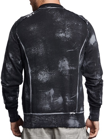 Affliction | Толстовка мужская Power Weld Mock Neck A8564 спина