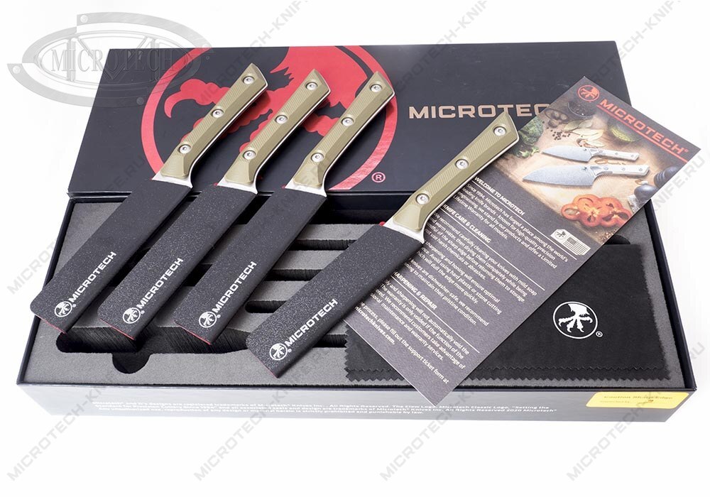 Сет Microtech Kitchen Steak Set 4 OD Green 3600-12SETOD