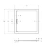 Cezares TRAY-AS-A-100-100-SCR-NERO Душевой поддон