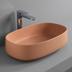 ArtCeram Cognac COL003 13 00 ORANGE CAMEO Раковина накладная, 55x35, цвет: оранжевый фото