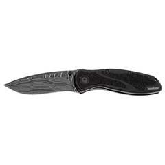 Фото Полуавтоматический складной нож Kershaw Blur, сталь Damascus, рукоять алюминий, черный