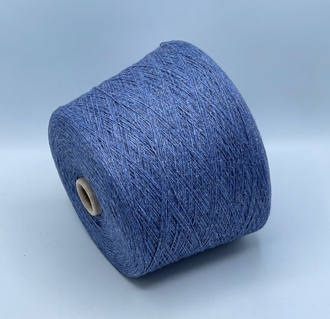 Filcom, Freschello, 2/15 750м. 30% Лен, 30% Як, 10%Шелк, 30% Кашемир, Светло-синий, меланж(399), арт.39891