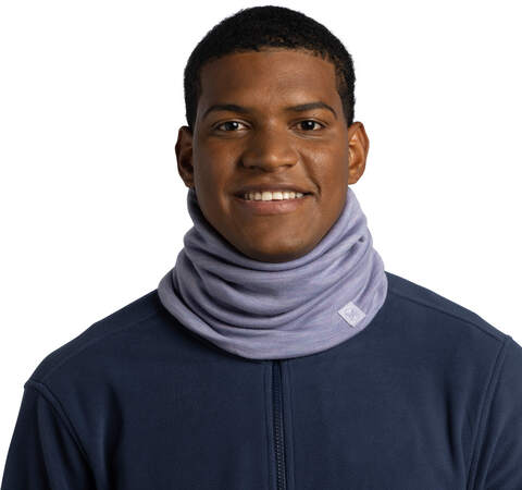 Картинка шарф-труба Buff Wool heavyweight Solid Iris - 3