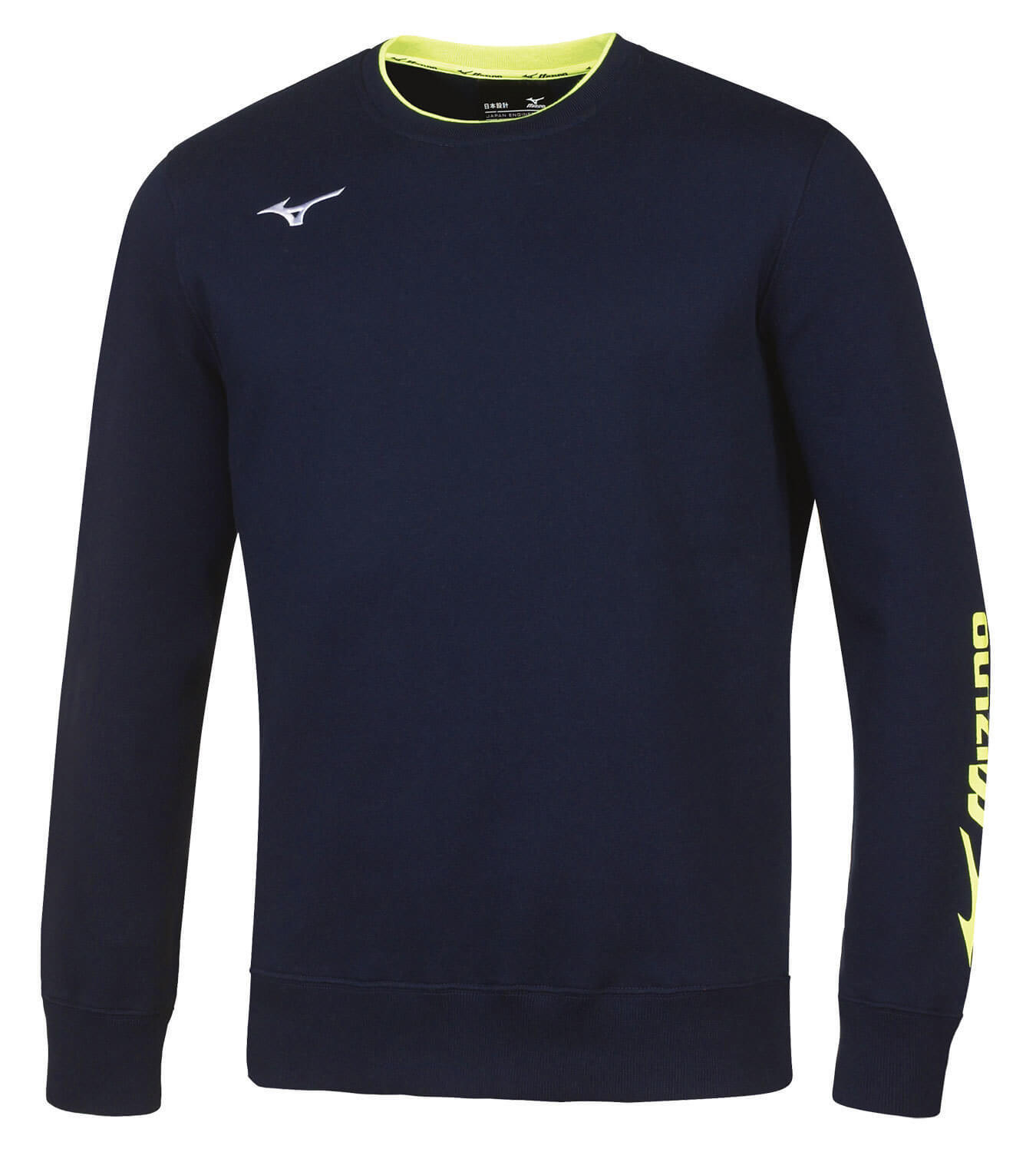 Mizuno Sweat Crew мужская толстовка синяя