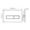 WasserKRAFT Glan 66TLT.010.ME.BL.MG03 Инсталляция для унитаза с клавишей