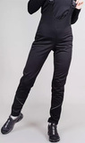 Утеплённый женский лыжный костюм Nordski Premium Blue-Black W с высокой спинкой