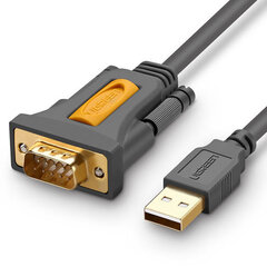 Кабель  UGREEN CR104 (20211) USB 2.0 A To DB9 RS-232 Male Adapter Cable 1.5m - Gray