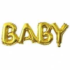 Шар-надпись "Малыш" [Baby] (золото)