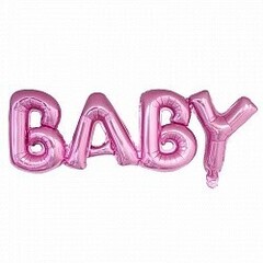Шар-надпись "Малыш" [Baby] (розовая)