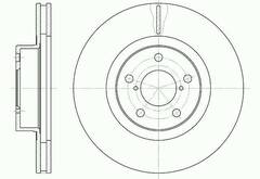 Диск тормозной вентилируемый G-brake  GR-02244