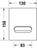 Duravit WD5007023000 Клавиша смыва для писсуара